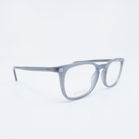 GUCCI GG0122O 005 50mm Grey Opal, Square Style, New Men's Eyeglasses. - Picture 1 of 6